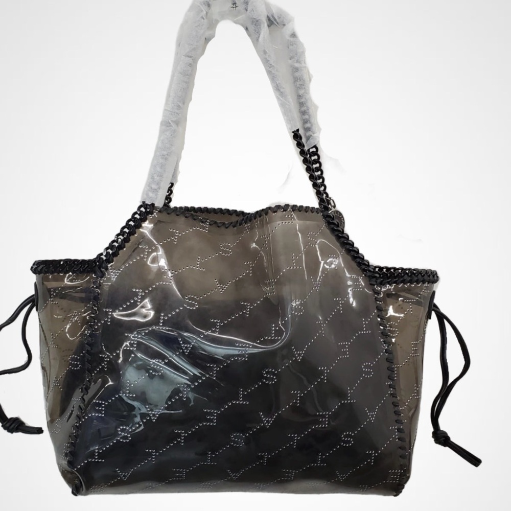 New Stella McCartney PVC Monogram Falabella Shoulder Bag